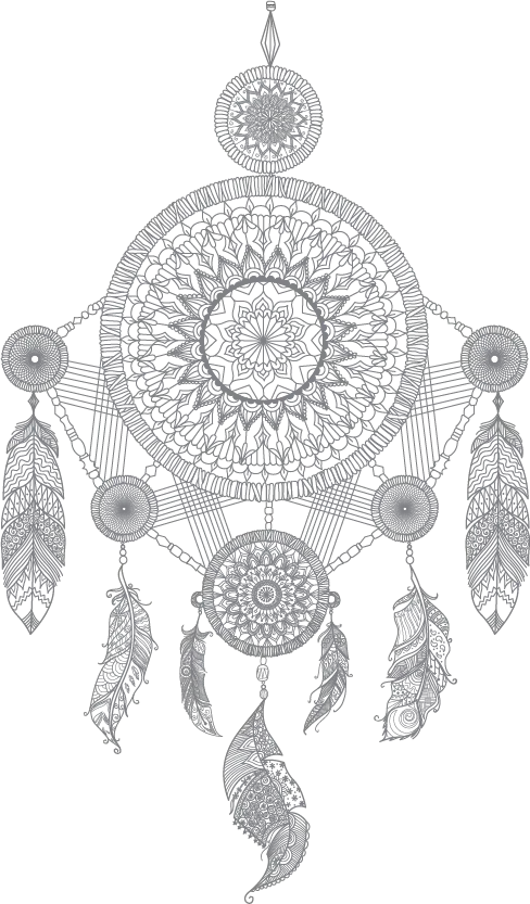 Decorative dreamcatcher illustration